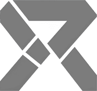 Минималистичный абстрактный логотип компании Проспект Авто в серых тонах на белом фоне